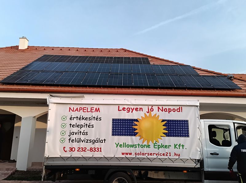 Napelemek teljeskörű kivitelezése